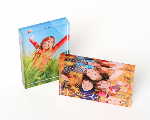 2 Printed Photo Acrylic Blocks