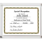 modern acrylic certificate frames